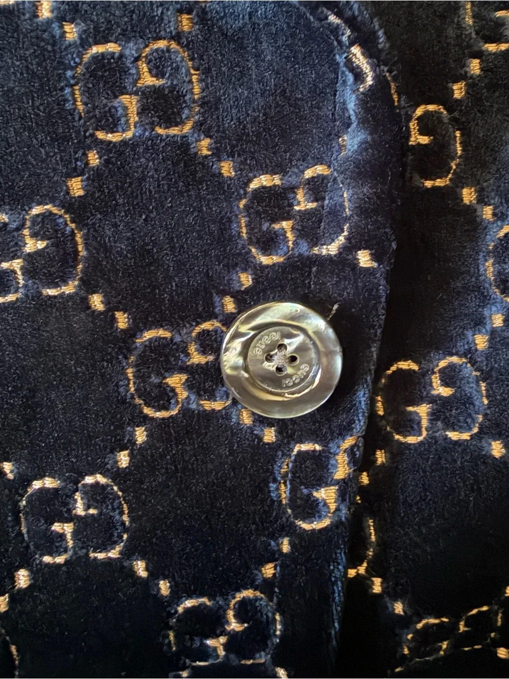 Gucci Men’s Gg Velvet Blazer size 50R $3500